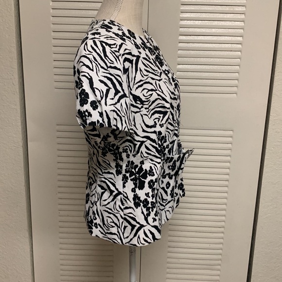 ISABELLA suits Floral Print Short Sleeve Suit Jacket - Picture 9 of 16